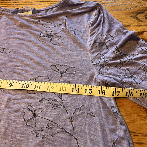 Cupio long sleeve tee.  Medium purple - Picture 3 of 4